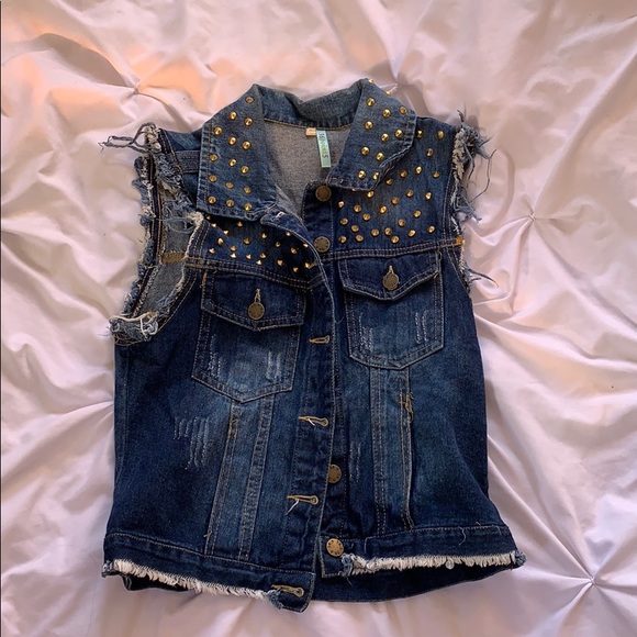 Studded denim jacket - Picture 1 of 1